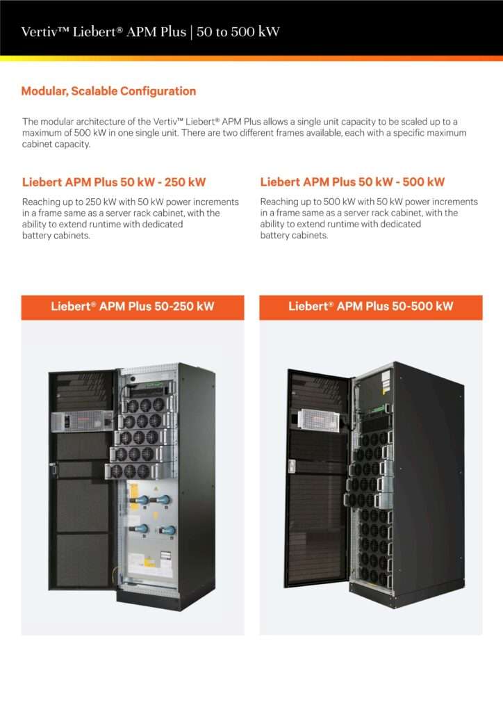 Vertiv Modular UPS 1 Trusted Solution From Gravity Power