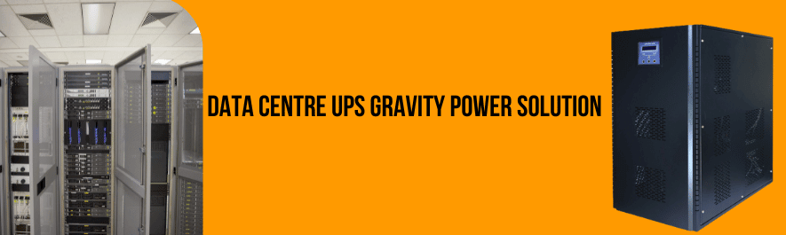 Data center server racks with UPS power backup