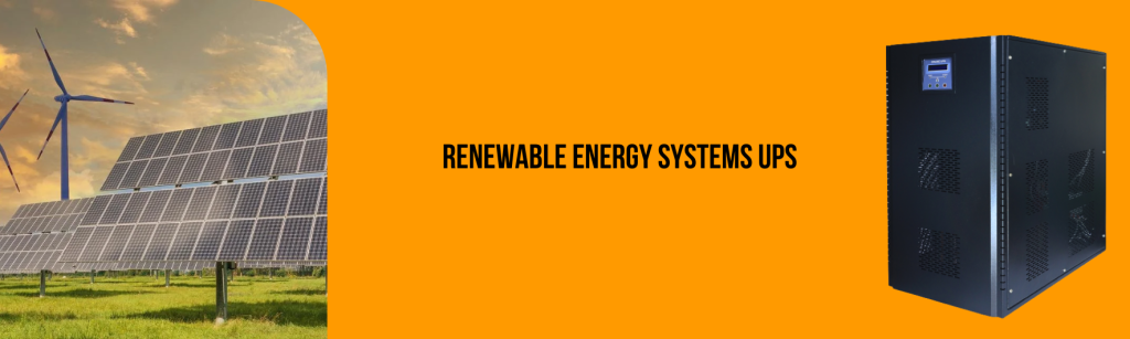 Renewable energy system UPS for solar and wind power backup