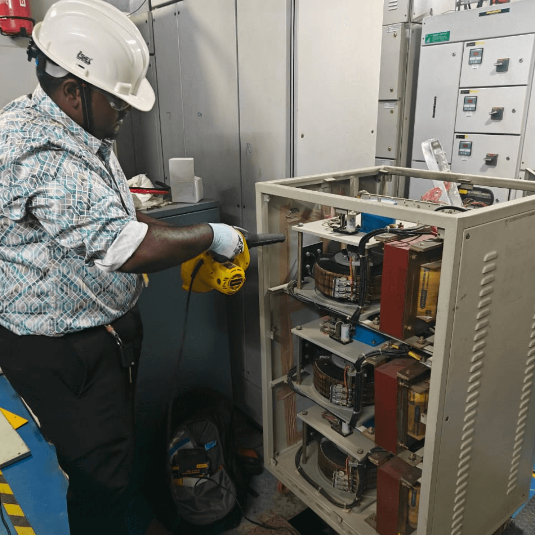 UPS system cleaning and preventive maintenance service by Gravity Power Solution in Bangalore