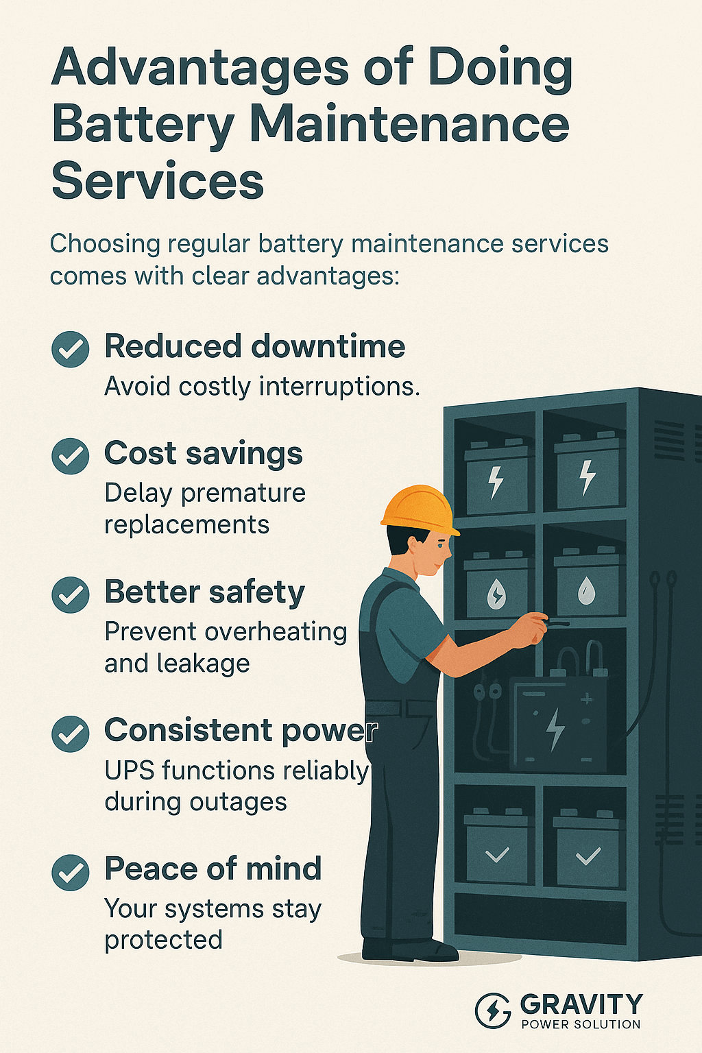Battery maintenance services | 7 Key Benefits + Reliable Care