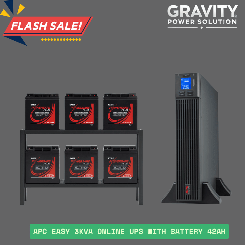 APC EASY 3kva online ups with battery 42AH