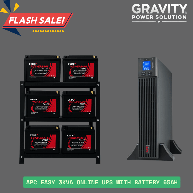 Apc easy 3kva online ups with 65 battery