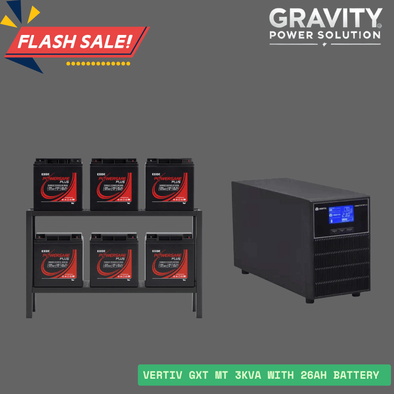 Vertiv GXT MT 3kVA Online UPS with 26Ah Battery