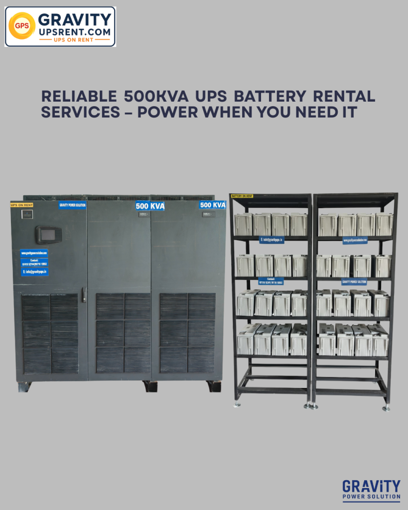 500 kVA UPS for Events on Rent in Bangalore