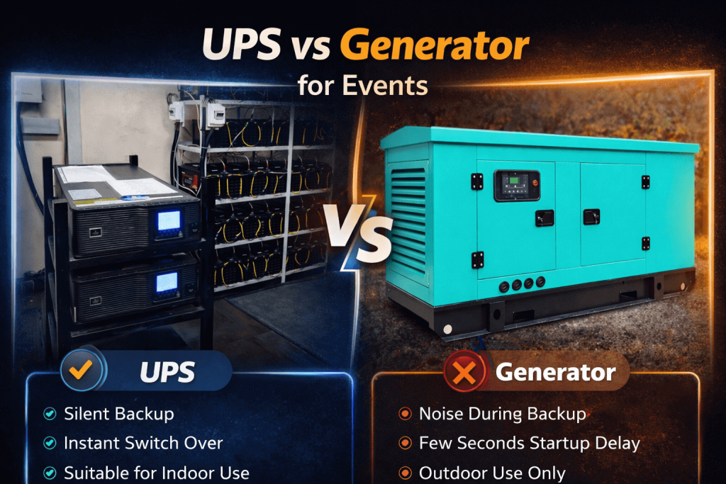 UPS vs Generator for Events