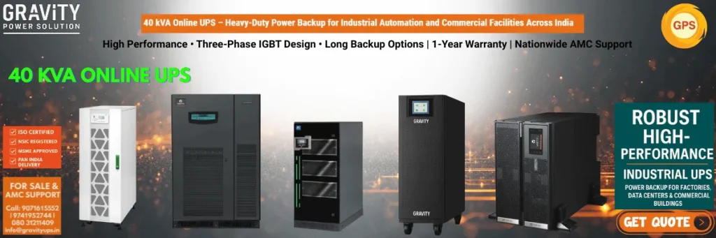 40 kVA Online UPS supplier manufacturer and dealer in Bangalore India