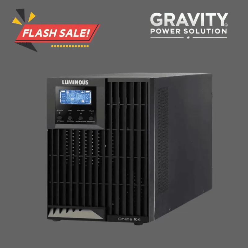 Luminous Zelio Plus Online UPS with battery backup for office commercial and industrial power protection